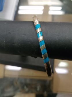 Silver bracelet 925 with turquoise