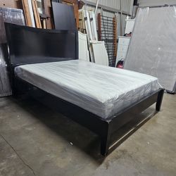Queen bed and mattress