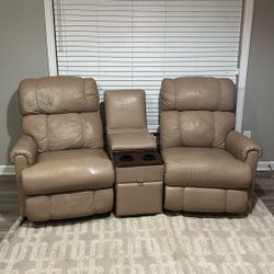 Leather Sofas And Big Dining Table