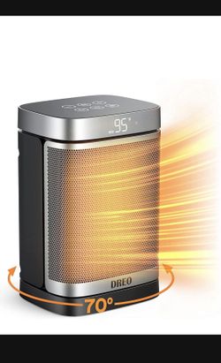 Dreo 1500W Space Heater, 70° Oscillating Electric Heater with Digital Thermostat