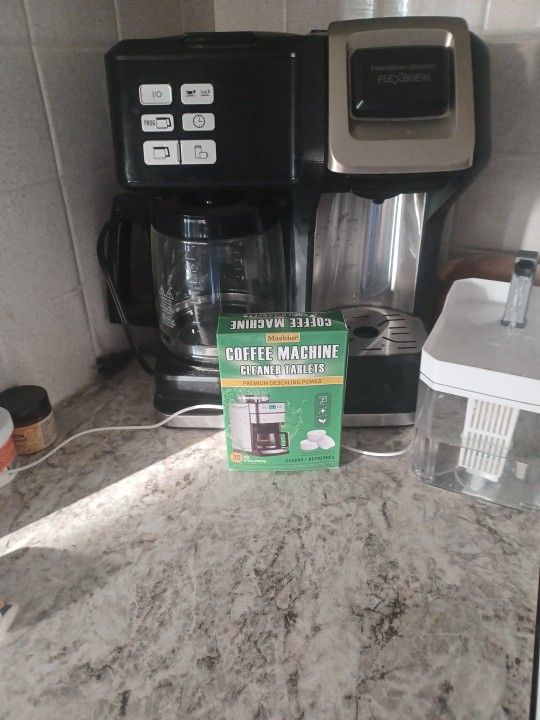 New Hamilton Coffee Machine, ,free Cleaner Tablets Free Organic Capsules Coffee