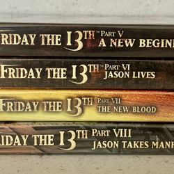 Friday the 13th DVD’s (Parts 5-8)