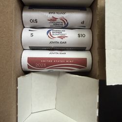 Three Rolls Of Jovita Idar Quarters P D S Mints