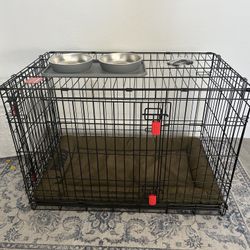 Medium Dog Crate & Supplies 