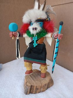 Navajo Ram Kachina Doll Handcrafted by Artisan J. Cayadetto