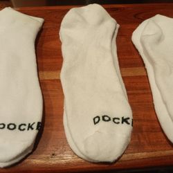 Dockers White Ankle Socks (3 Pairs)