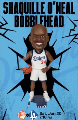 Shaquille O’Neal L.A. Dodger bobble head