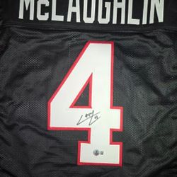 2024 Signed Chase McLaughlin Replica Jersey Beckett Authentication Certification