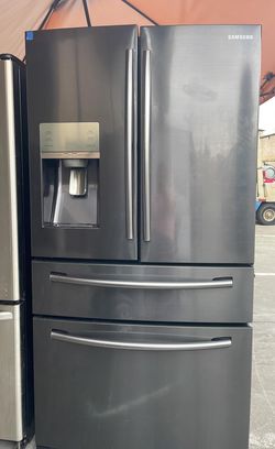 Samsung 4 Door Counter Depth Black Refrigerator Fridge
