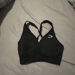 Gymshark Black Sports Bra – Size XS/S