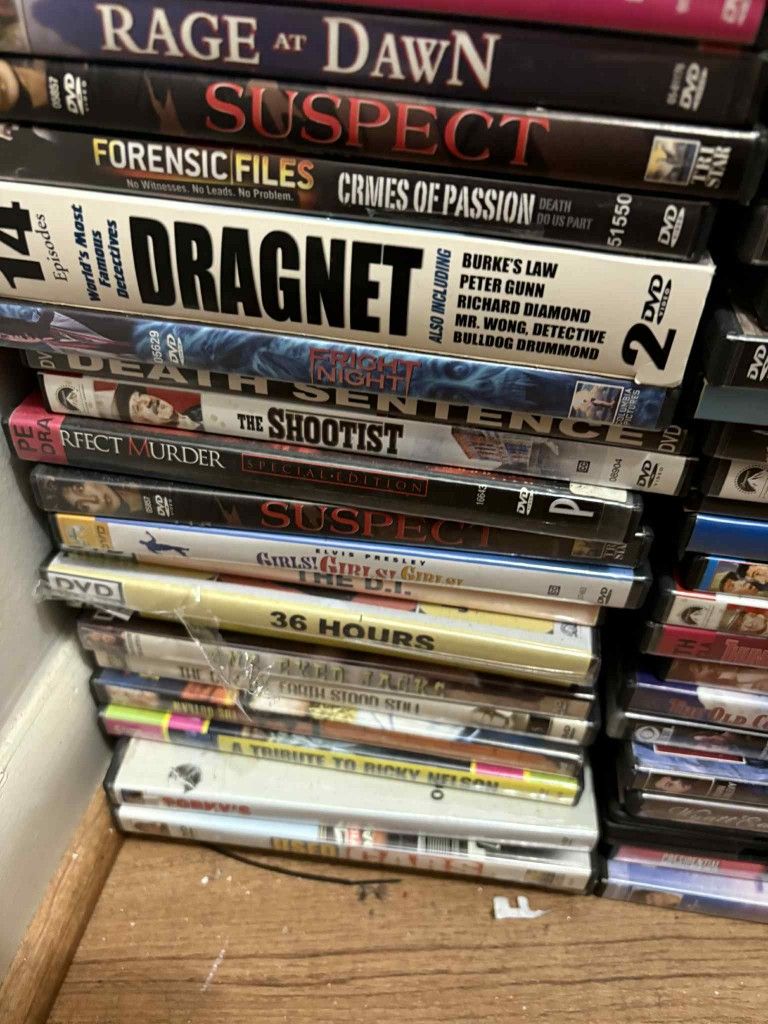 Bunches Of Dvds, Some Still In Original Packs Not Open