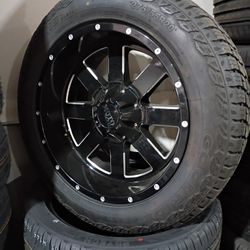 20X12 Moto Metal Off-road Wheels 33 1250 20 Mt Tires 