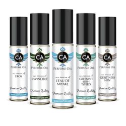 CA Perfume Best Summer Perfume Men Set type of (Invincible + Leau Issara Mikai + Guiltiness + Greenish Irish Tweed + Eros) Fragrance Body Oils Essenti