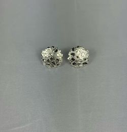 925 silver gold nugget earrings custom made