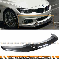 FOR 2014-20 BMW F32 F36 M SPORT JP STYLE CARBON FIBER FRONT BUMPER SPLITTER LIP