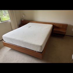 Danish Teak Queen Bed Frame