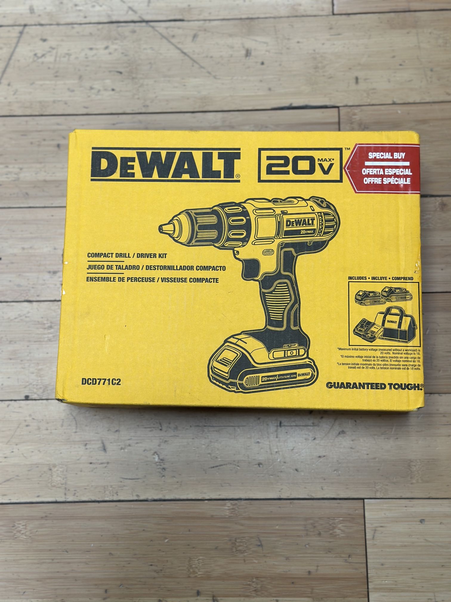 Dewalt 20v Compact Drill Driver Kit