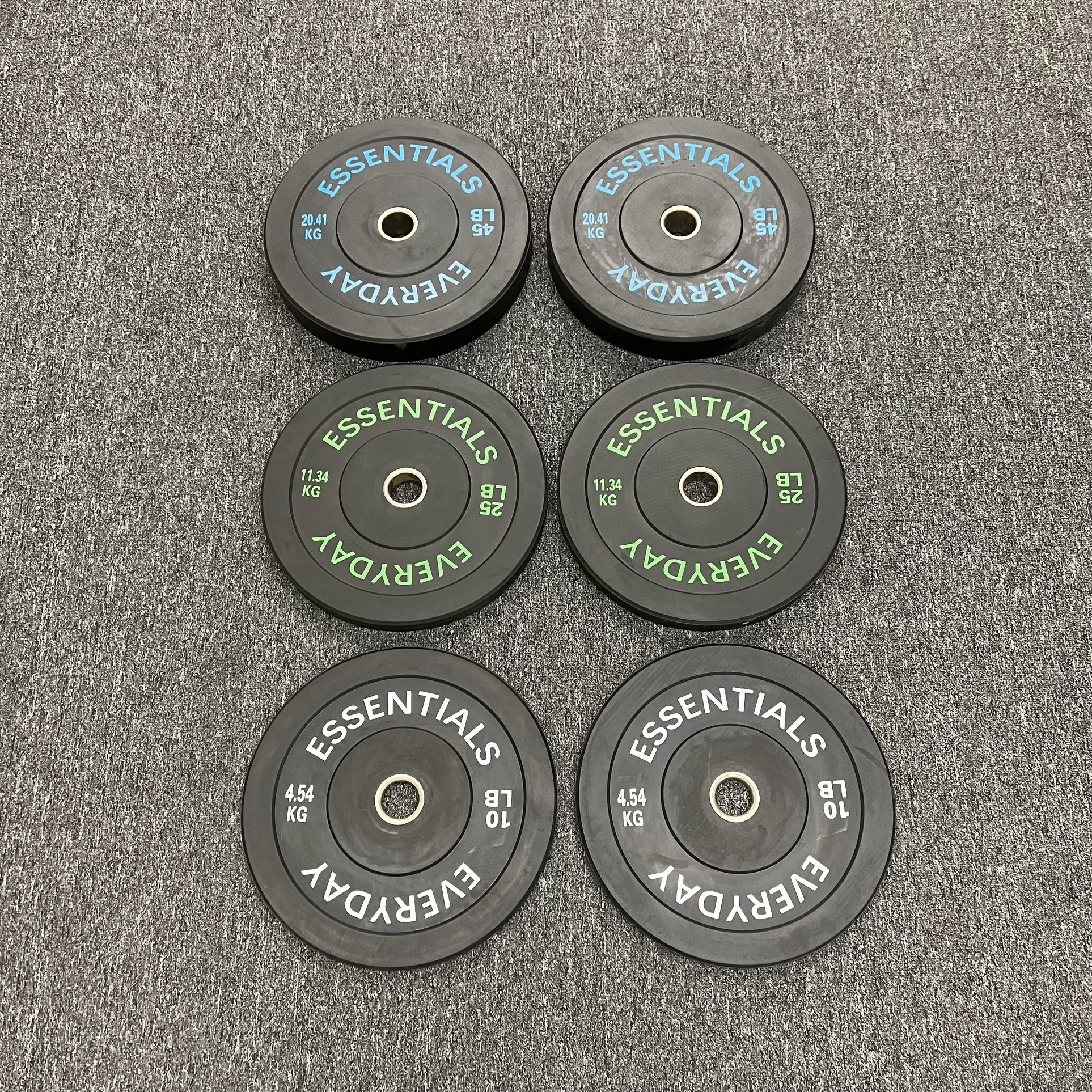 Olympic Bumper Plate Set 45/25/10  (BRAND NEW IN BOXES)  