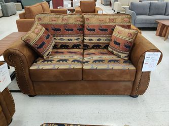 Pine Crest Brown Loveseat