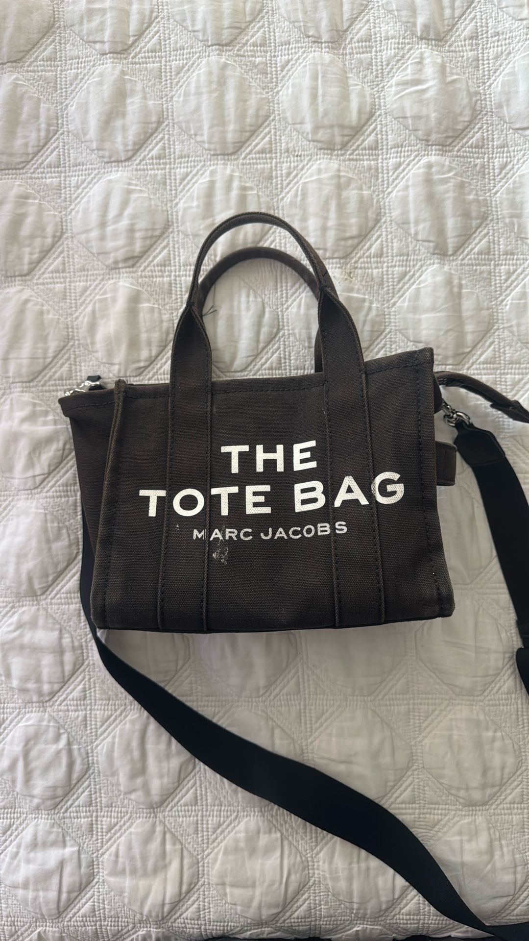 Marc Jacobs “The Tote Bag” – Black Canvas – Crossbody
