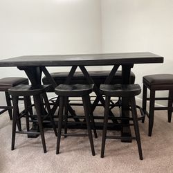 6 Piece Wooden Dining Set 