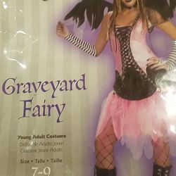 Teen girl graveyard fairy costume