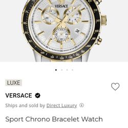 Versace Sports Chrono Bracelet Watch For Men