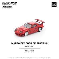 Pop Race 1:64 Mazda RX-7 FC3S Re-Amemiya Red