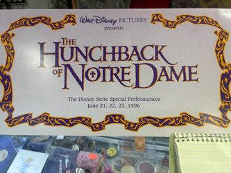 Disney signed hunchback of Notre Dame