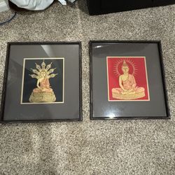 Bamboo Framed Buddha Art From Thailand 