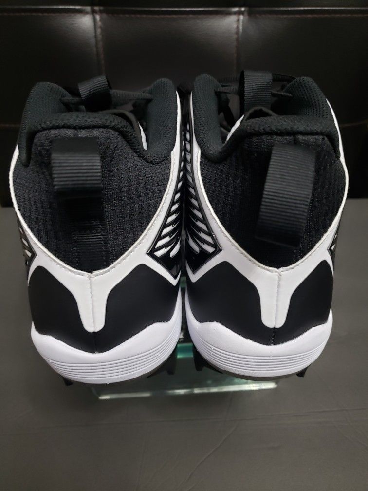 Nike Football Cleats Lineman Size 13 White Black Alpha  display picture 2