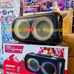 Party Box Bluetooth Speaker 💥Dual 6.5" Amazing Sound❗️Loud Bass - 2025 - Mic Included