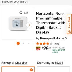 Honeywell Non Programmable, $15