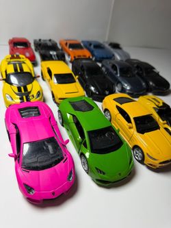 Lamborghini, Porsche, Corvette & Mustang Diecast Collection – 14 Cars