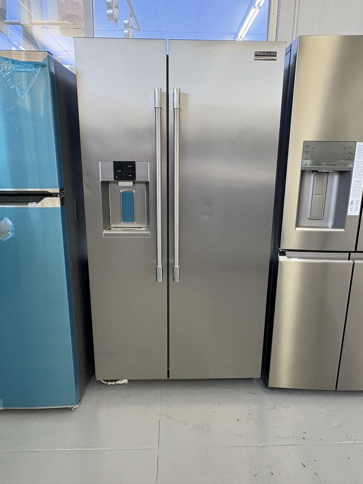 Frigidaire Professional 36 in. 22.3 cu. ft. Counter Depth Side-by-Side Refrigerator in Smudge-Proof Stainless Steel