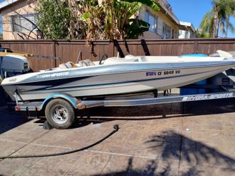 1991 hydro sport bass boat 16 ft with outboard and trailer