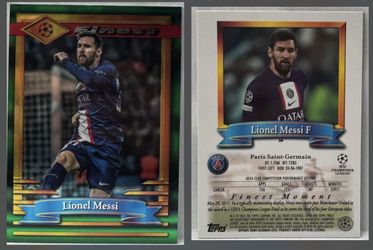 Lionel Messi: 2022-23 Topps Finest Flashbacks UEFA Club Competitions