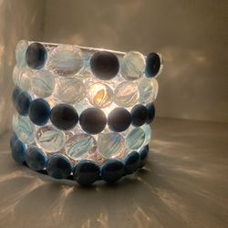Handmade Glass Vase $15 Look Great With Lights Or In The Sun!