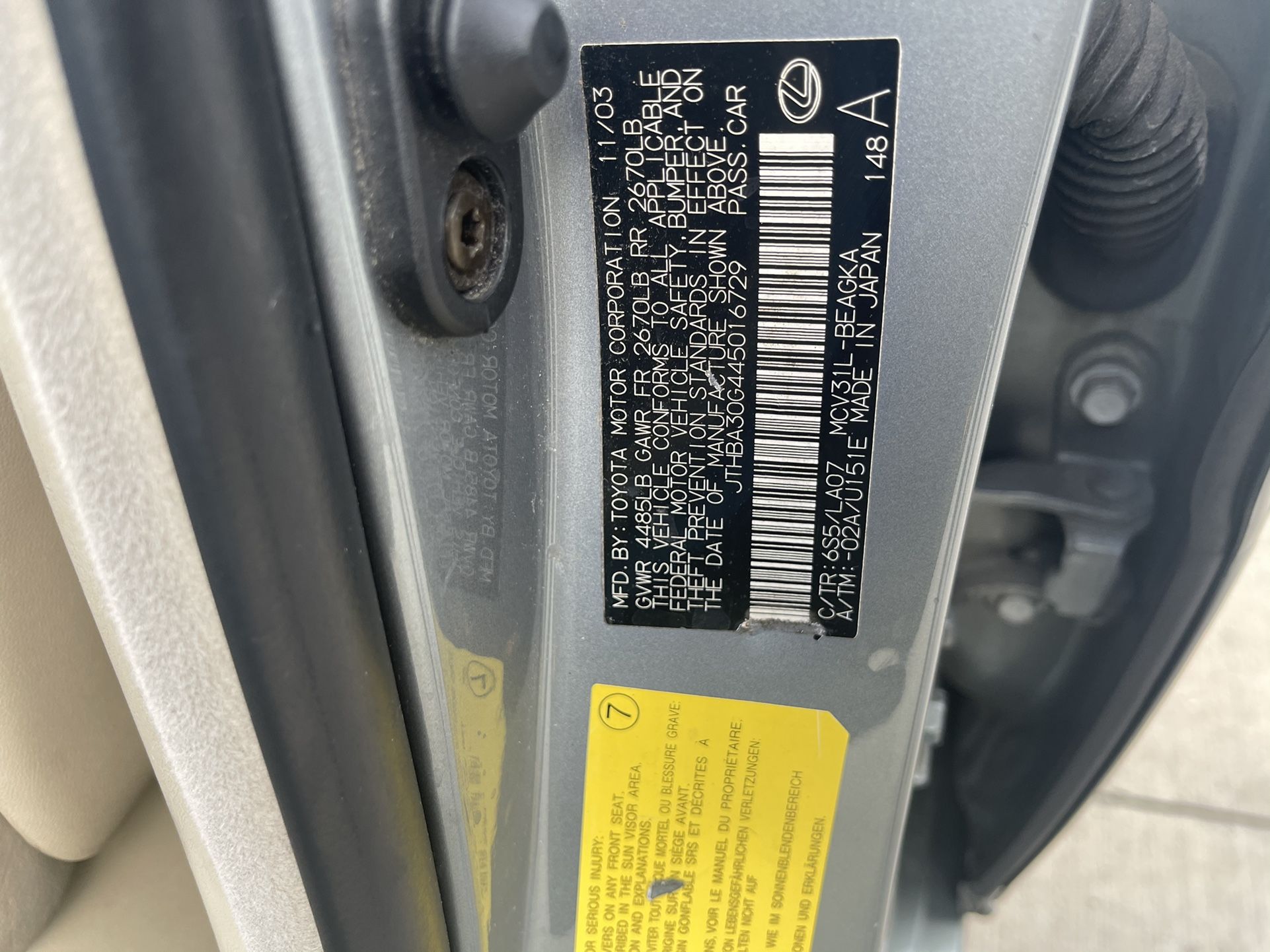 2004 Lexus ES