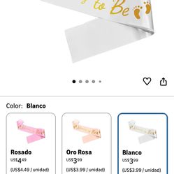 Baby shower items