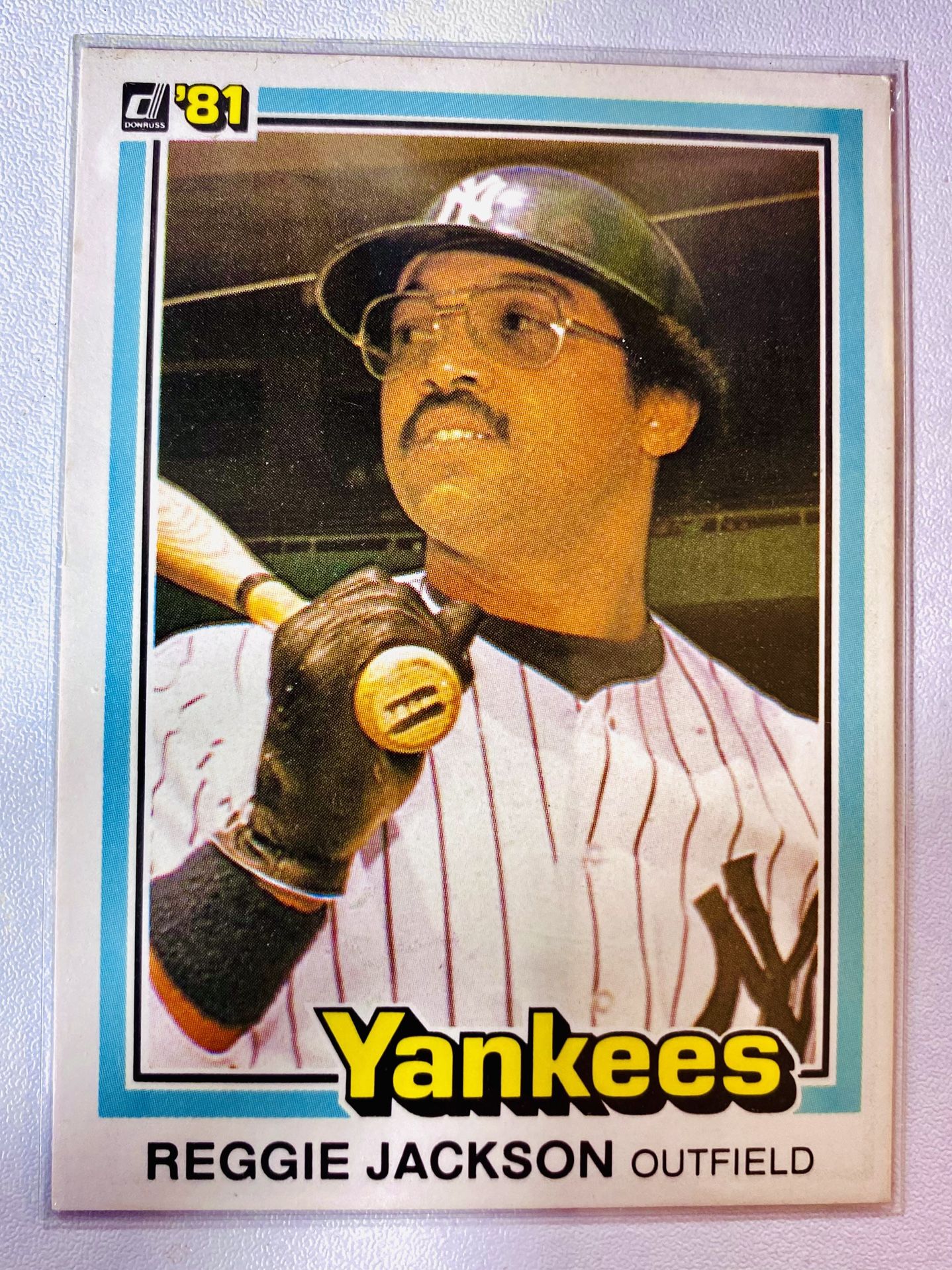 Reggie Jackson 1981 Donruss 1st Edition Collector Series Card