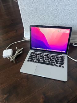 MacBook Pro 13” Retina 2015 Intel Core i5 2.7Ghz 8GB memory 128SSD WiFi USB OSX Monterey