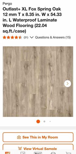 50 boxes Pergo Outlast+ XL Fox Spring Oak 12 mm Waterproof Laminate Wood Flooring