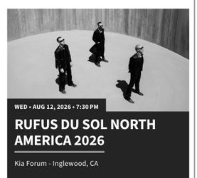 Rufus de sol tickets
