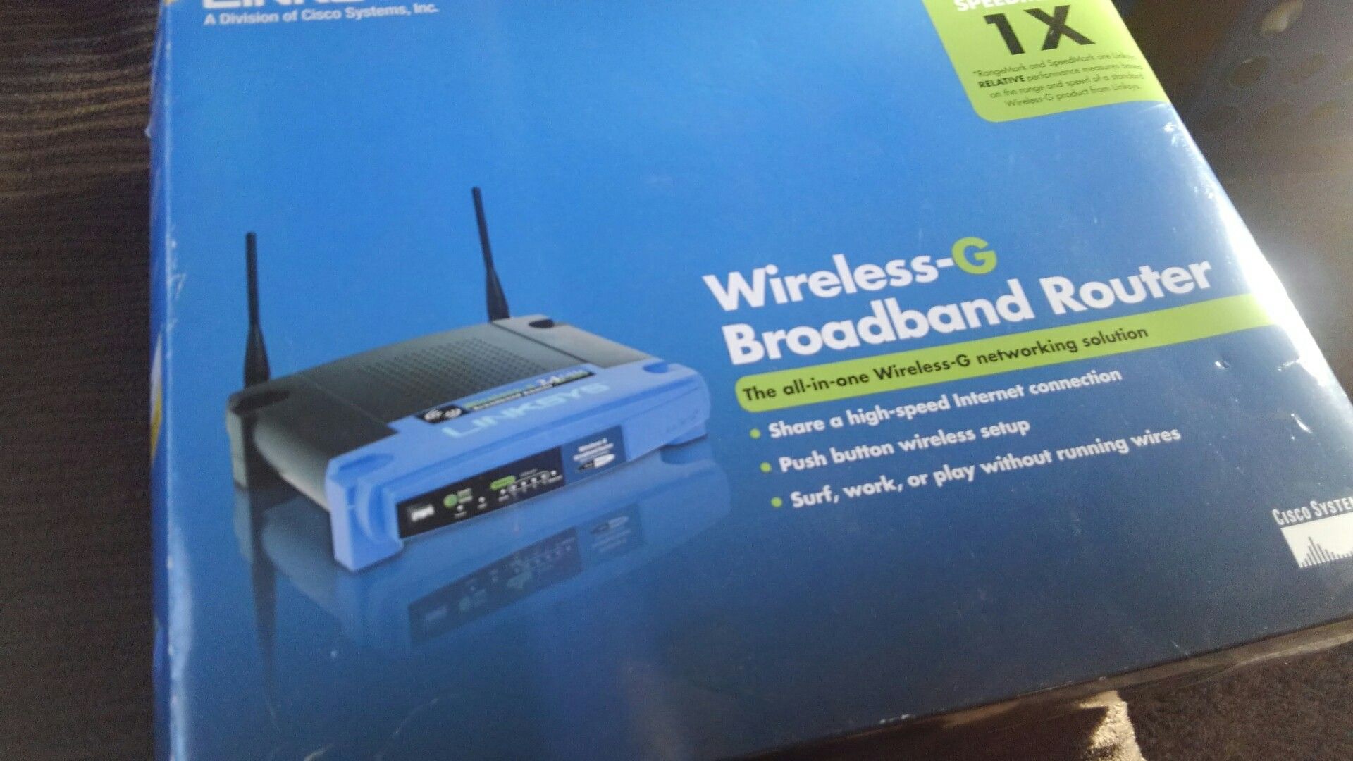 Linksy wilreless G router/ never used