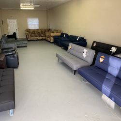 New Sofa Futon And Leather Recliner