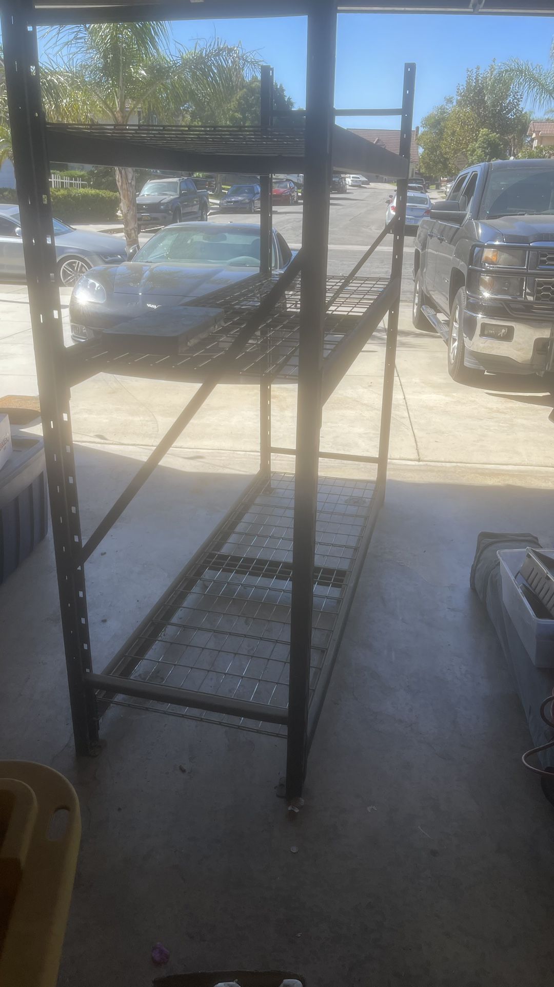 3-Shelf Metal Industrial Duty Freestanding Garage Storage Shelving Unit in Black 