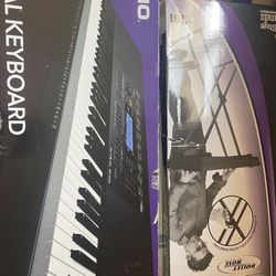 Casio digital keyboard with stand