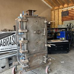 VERTICAL SMOKER, SMOKER, BBQ, SANTA MARIA, LIVE FIRE, WOOD FIRE, CHARCOAL, GRILL