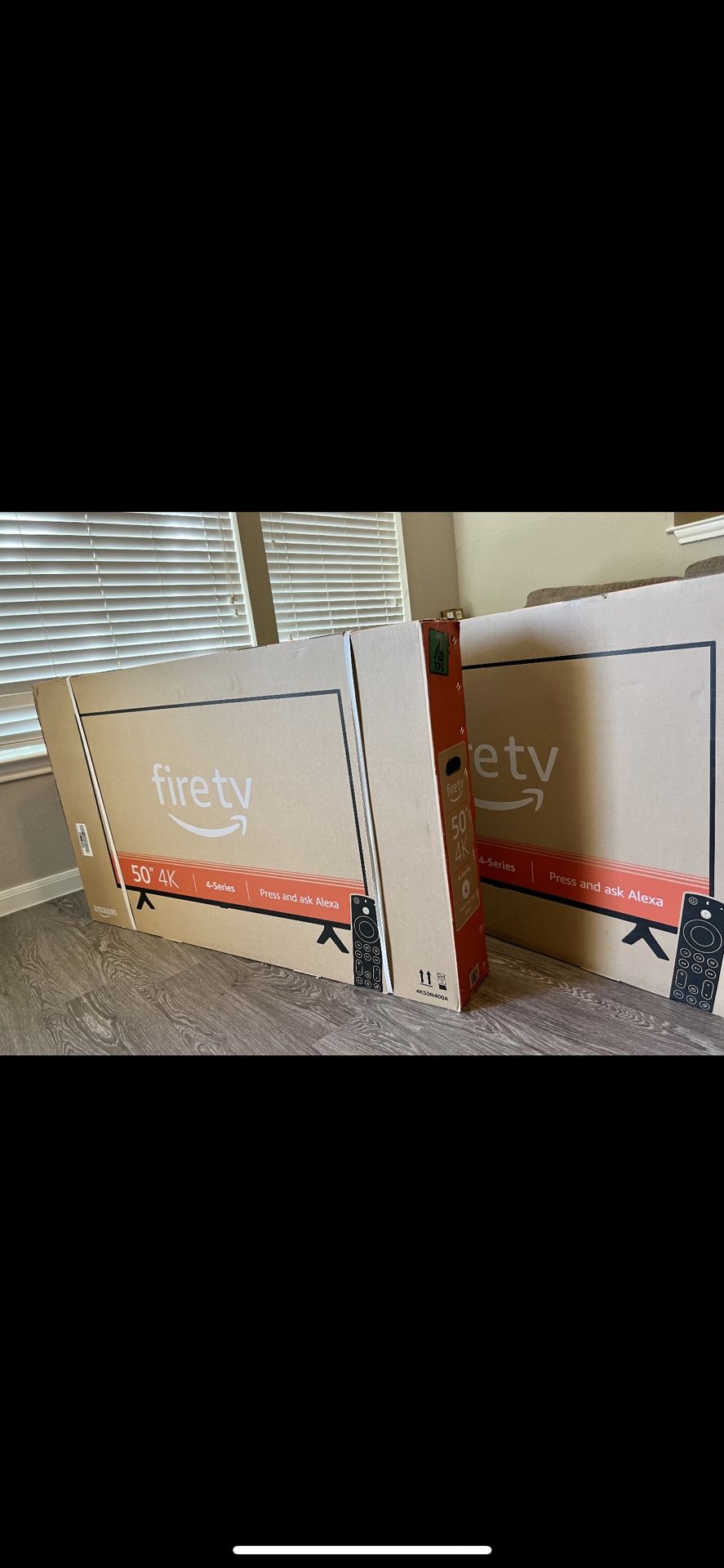 Two 55” Fire stick TVs 
